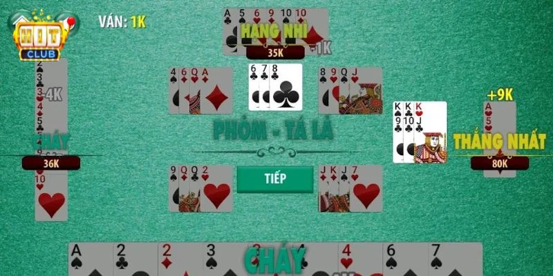 Cách tính điểm trên bàn cược phỏm Hitclub rất dễ hiểu.